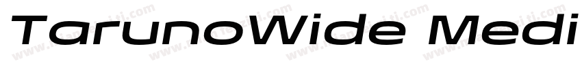 TarunoWide Medium字体转换